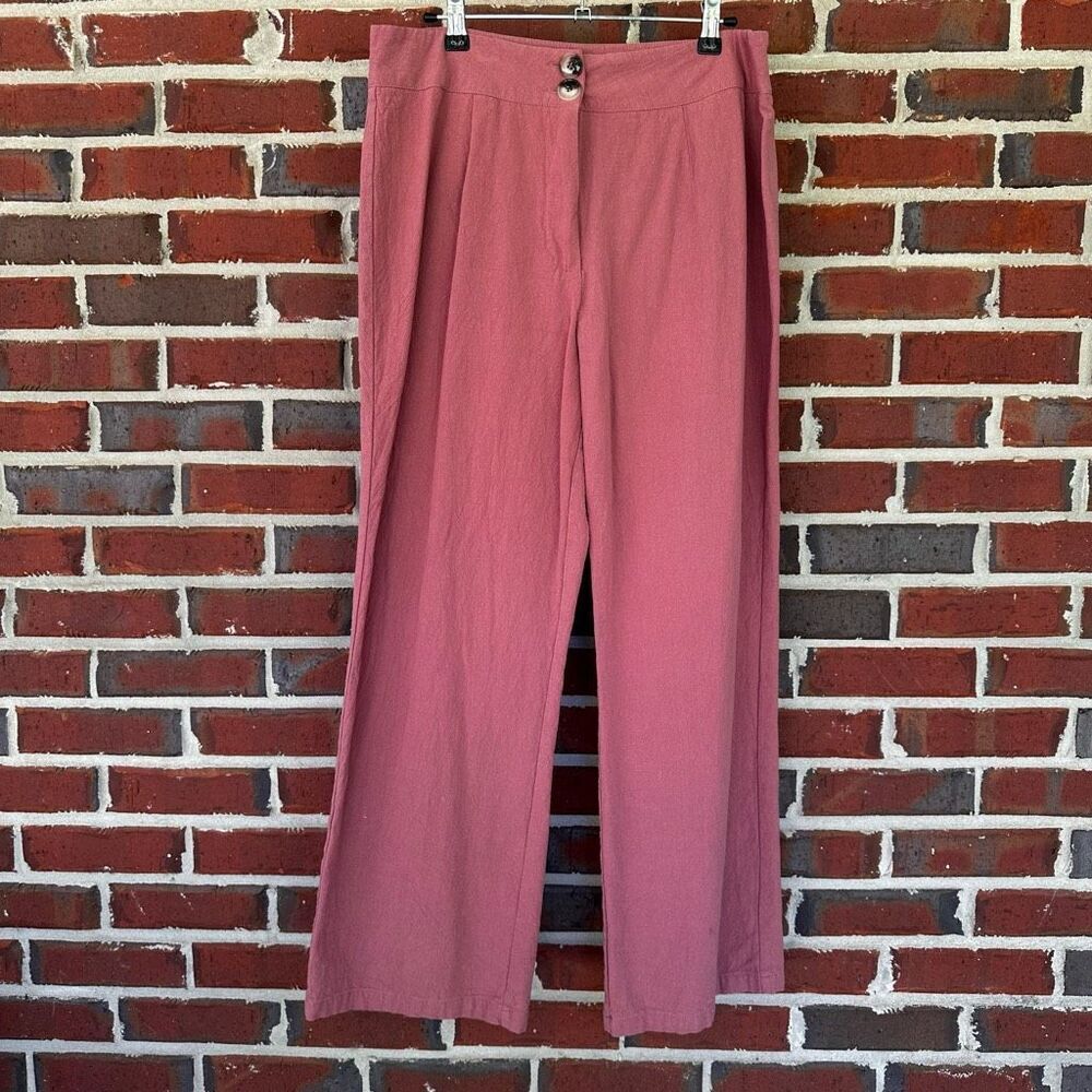 100% Cotton Wide Leg Pants